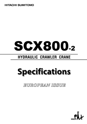 Гусеничні крани - ґратчаста стріла Hitachi Sumitomo SCX 800-2