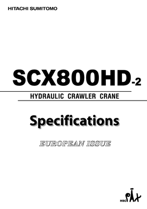 Гусеничні крани - ґратчаста стріла Hitachi Sumitomo SCX 800 HD 2
