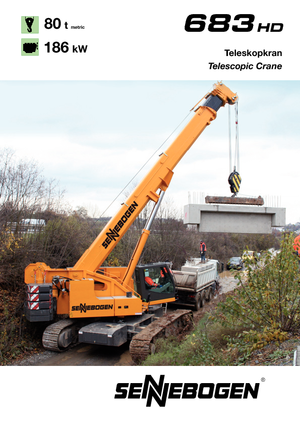 Гусеничні крани - телескопічна стріла Sennebogen 683 HD