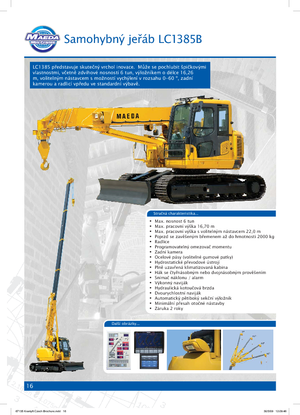 Гусеничні крани - телескопічна стріла Maeda LC 1385 B