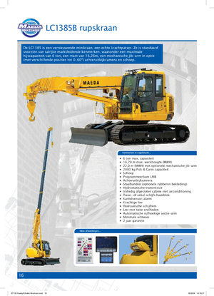 Гусеничні крани - телескопічна стріла Maeda LC 1385 B