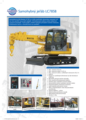 Гусеничні крани - телескопічна стріла Maeda LC 785