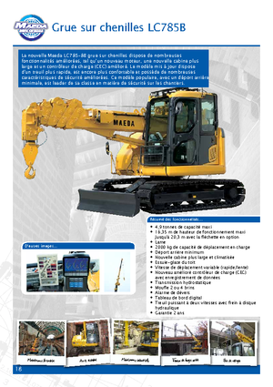 Гусеничні крани - телескопічна стріла Maeda LC 785