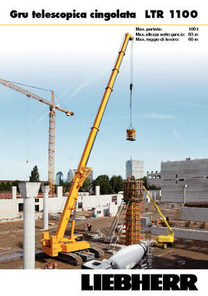 Гусеничні крани - телескопічна стріла Liebherr LTR 1100