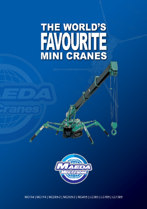 Гусеничні крани - телескопічна стріла Maeda MC 405 CRME