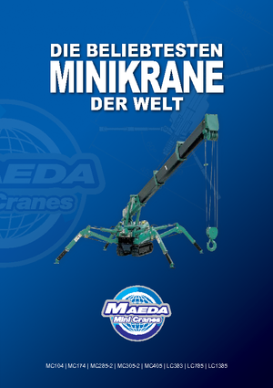 Гусеничні крани - телескопічна стріла Maeda MC 405 CRME