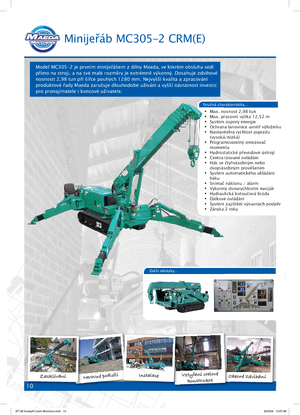 Гусеничні крани - телескопічна стріла Maeda MC 305 CRM-E