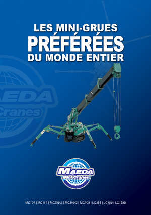 Гусеничні крани - телескопічна стріла Maeda MC 405 CRME