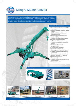 Гусеничні крани - телескопічна стріла Maeda MC 405 CRME