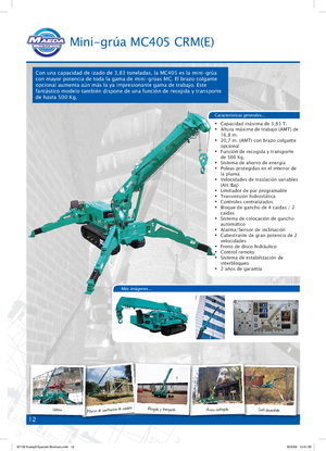Гусеничні крани - телескопічна стріла Maeda MC 405 CRME
