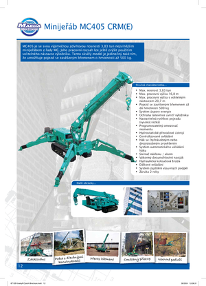 Гусеничні крани - телескопічна стріла Maeda MC 405 CRME