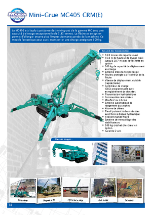 Гусеничні крани - телескопічна стріла Maeda MC 405 CRME