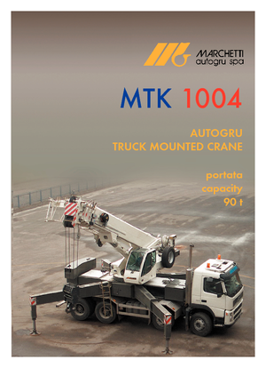 Гусеничні крани - телескопічна стріла Marchetti MTK 1004 C