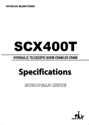 Гусеничні крани - телескопічна стріла Hitachi Sumitomo SCX 400 T