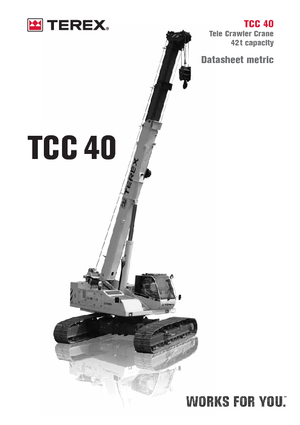 Гусеничні крани - телескопічна стріла Terex Bendini TCC 40