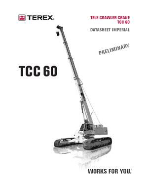 Гусеничні крани - телескопічна стріла Terex Bendini TCC 60