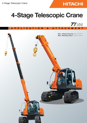 Гусеничні крани - телескопічна стріла Hitachi Sumitomo TX 160