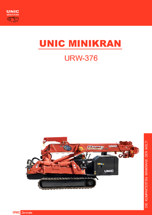 Гусеничні крани - телескопічна стріла UNIC URW-376