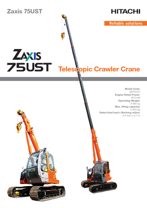 Гусеничні крани - телескопічна стріла Hitachi Sumitomo ZX 75 UST