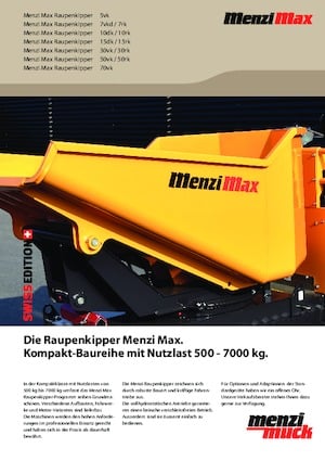 Гусеничні самоскиди Menzi 15rk