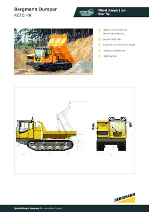Гусеничні самоскиди Bergmann 4010HK