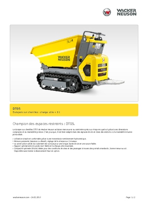 Гусеничні самоскиди Wacker Neuson DT05