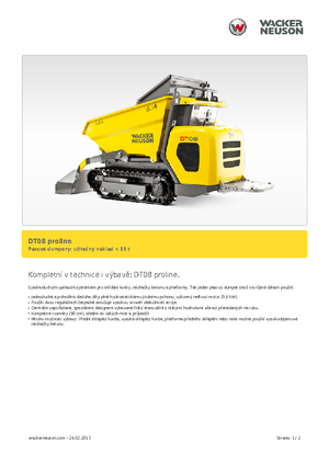 Гусеничні самоскиди Wacker Neuson DT 08 PL