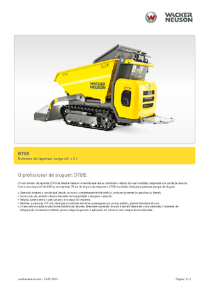 Гусеничні самоскиди Wacker Neuson DT08