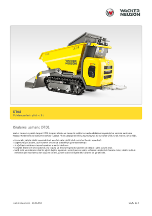 Гусеничні самоскиди Wacker Neuson DT08
