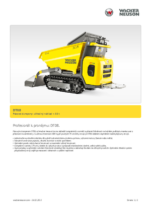 Гусеничні самоскиди Wacker Neuson DT08