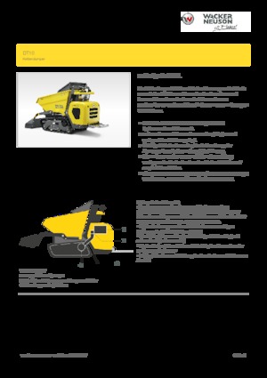Гусеничні самоскиди Wacker Neuson DT10