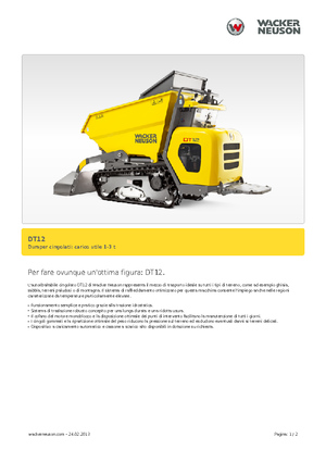 Гусеничні самоскиди Wacker Neuson DT12