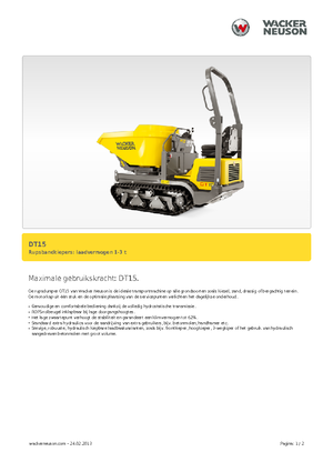 Гусеничні самоскиди Wacker Neuson DT15