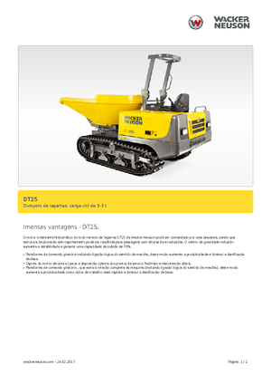 Гусеничні самоскиди Wacker Neuson DT25