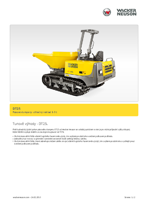 Гусеничні самоскиди Wacker Neuson DT25