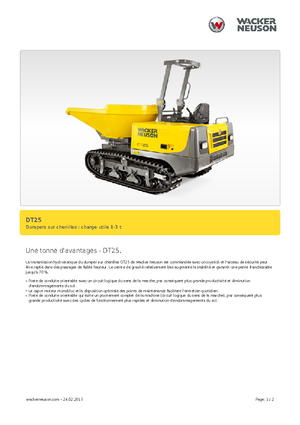 Гусеничні самоскиди Wacker Neuson DT25