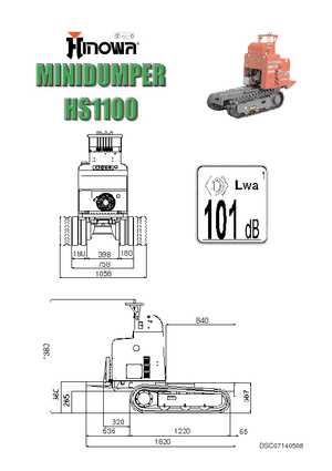 Гусеничні самоскиди Hinowa HS1100B