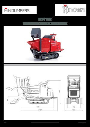 Гусеничні самоскиди Hinowa HS1102