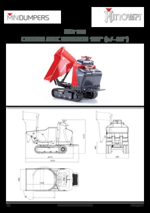 Гусеничні самоскиди Hinowa HS1103