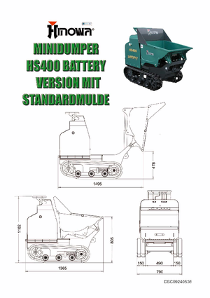 Гусеничні самоскиди Hinowa HS400