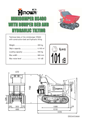 Гусеничні самоскиди Hinowa HS400