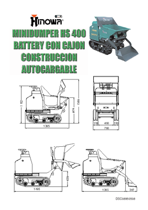 Гусеничні самоскиди Hinowa HS400