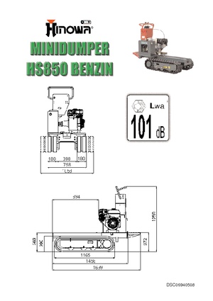 Гусеничні самоскиди Hinowa HS850B
