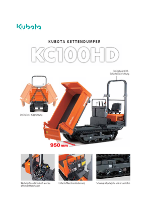 Гусеничні самоскиди Kubota KC110HD