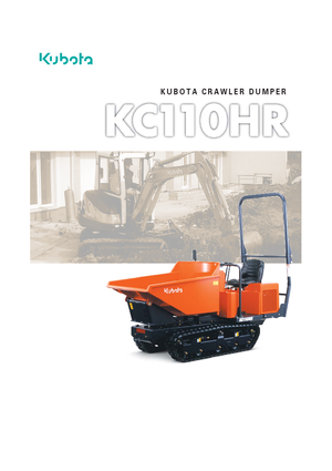 Гусеничні самоскиди Kubota KC110HR