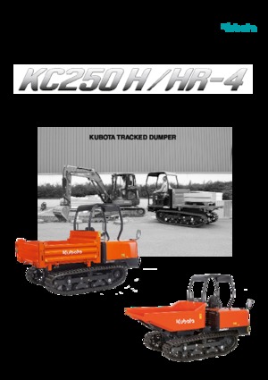 Гусеничні самоскиди Kubota KC 250 H-4