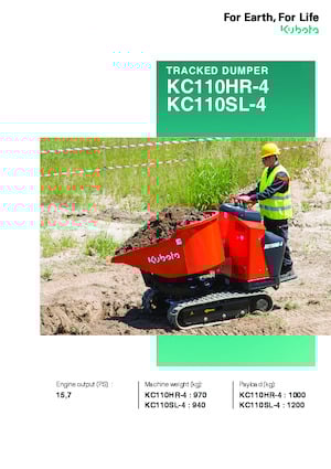Гусеничні самоскиди Kubota KC110SL-4