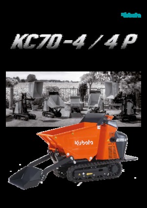 Гусеничні самоскиди Kubota KC70-4