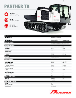 Гусеничні самоскиди Prinoth Panther T8