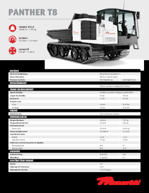 Гусеничні самоскиди Prinoth Panther T8